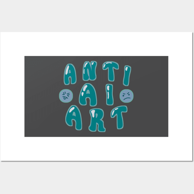 Anti AI Art Wall Art by Sketchyleigh